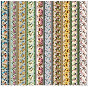 Barrado Pássaros Cor 02 - (Est. Digital 3D)  Barrado Pássaros Cor 02 - (Est. Digital 3D)